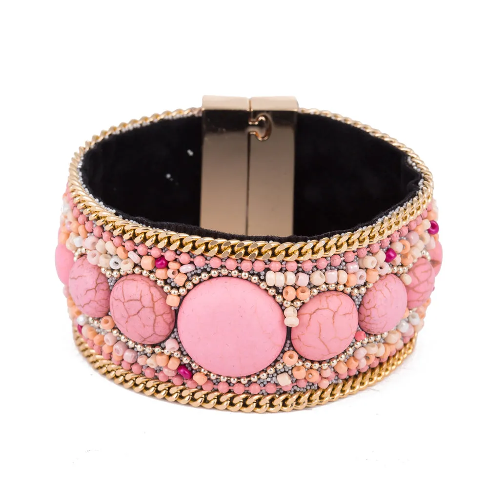 Lovely Pink Bohemian Bracelets