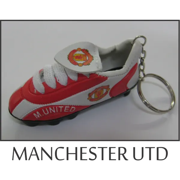 Manchester Mini Soccer Shoe Key Chain