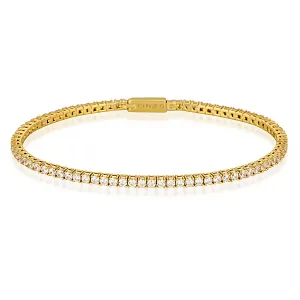 MILESTONE 2MM TENNIS BRACELET IN GOLD