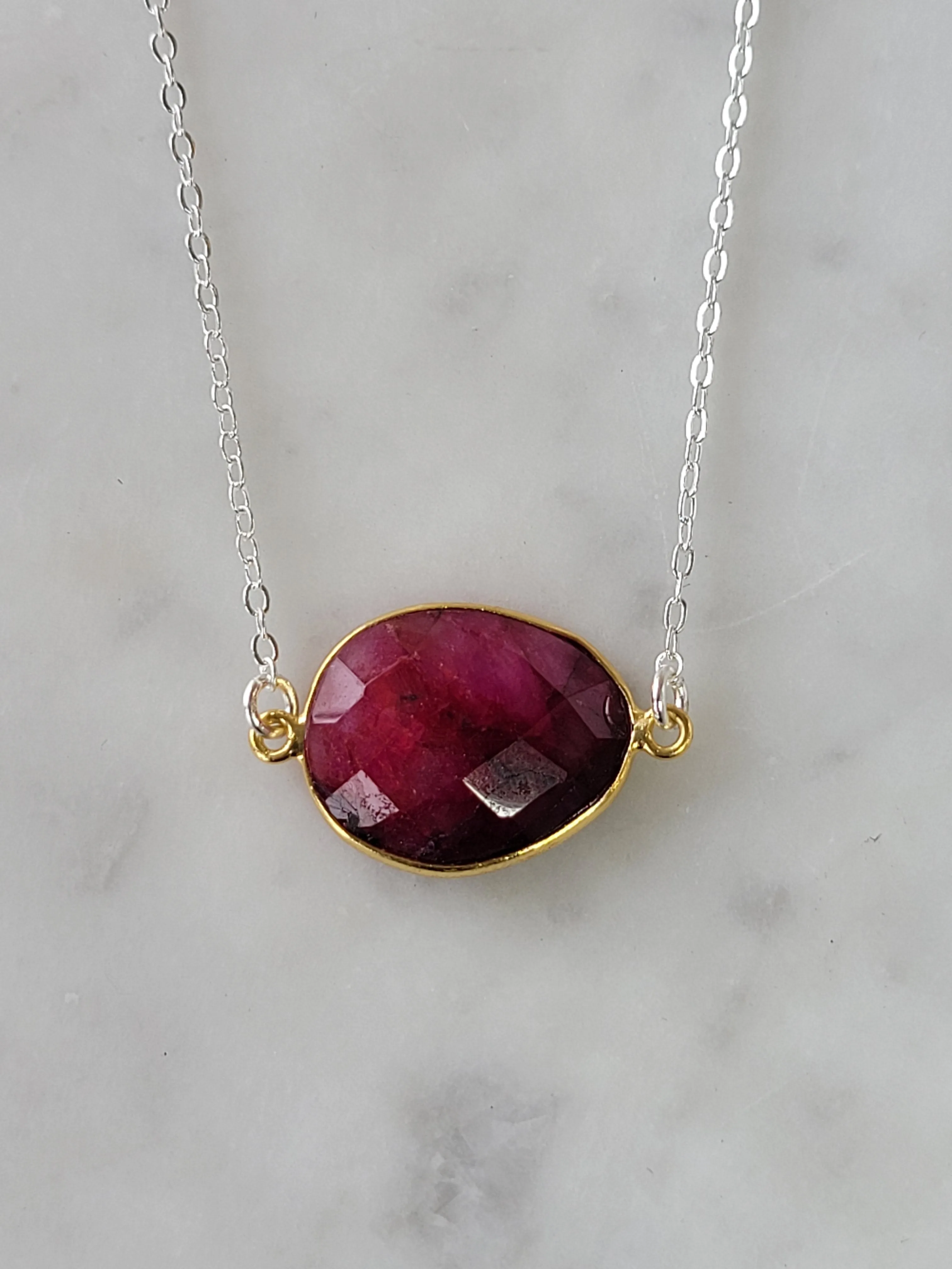 Mrs. Parker Necklace in Ruby