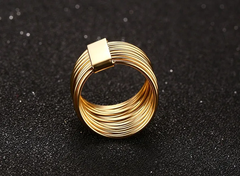 Multi Rings Stainless Steel Ring