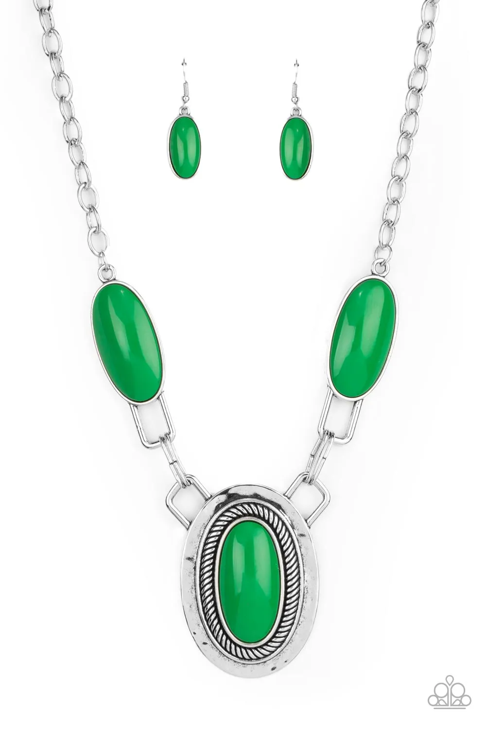 Necklaces Count to TENACIOUS - Green N408