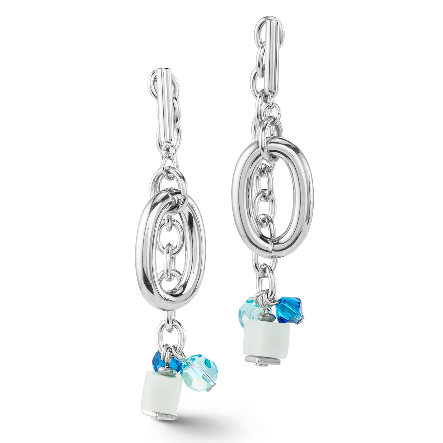 Neptune's Treasure earrings silver blue