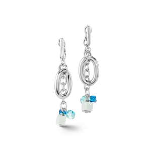 Neptune's Treasure earrings silver blue