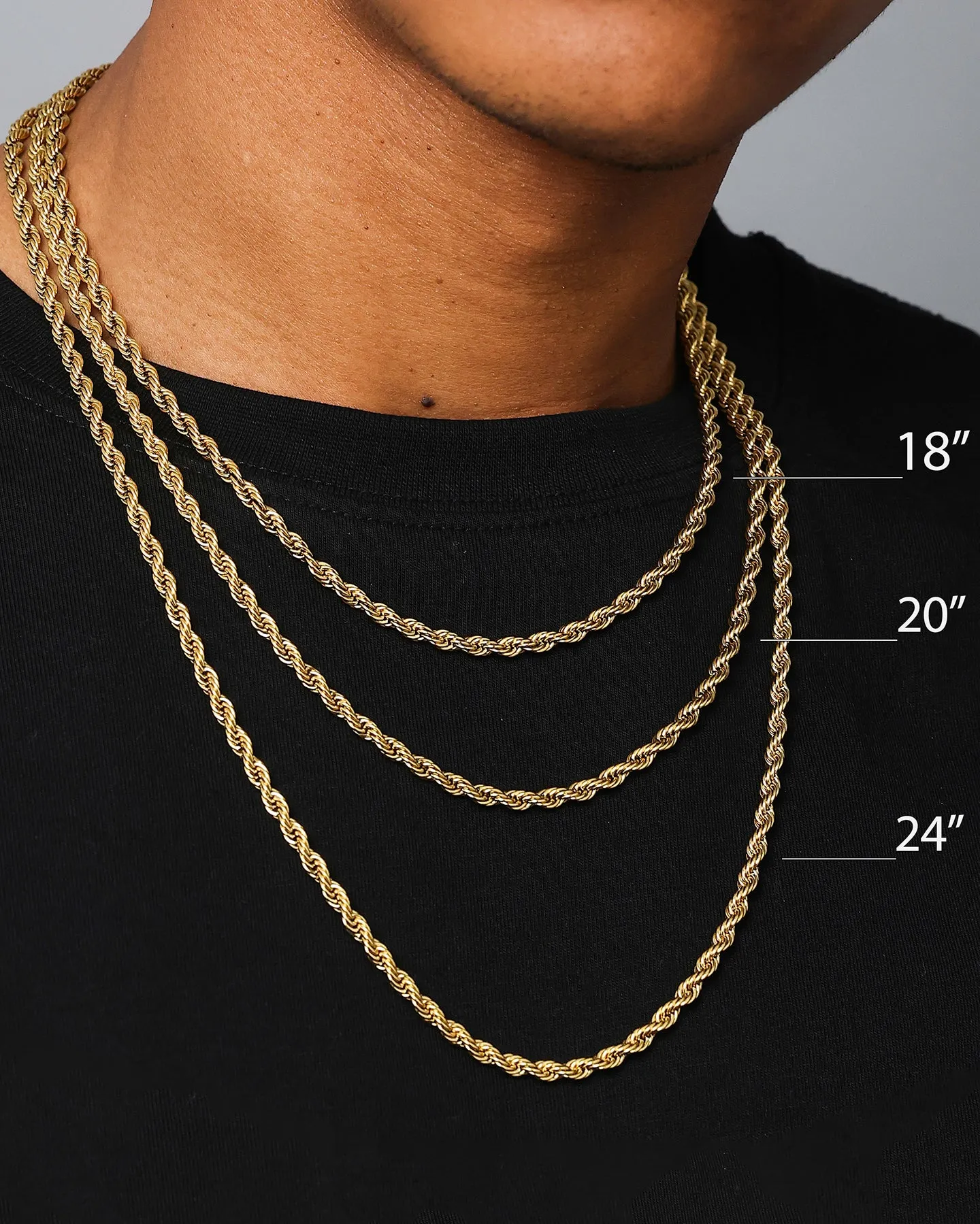 NXS 4mm Franco Necklace Gold