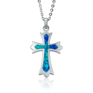 Opal Regal Cross Pendant