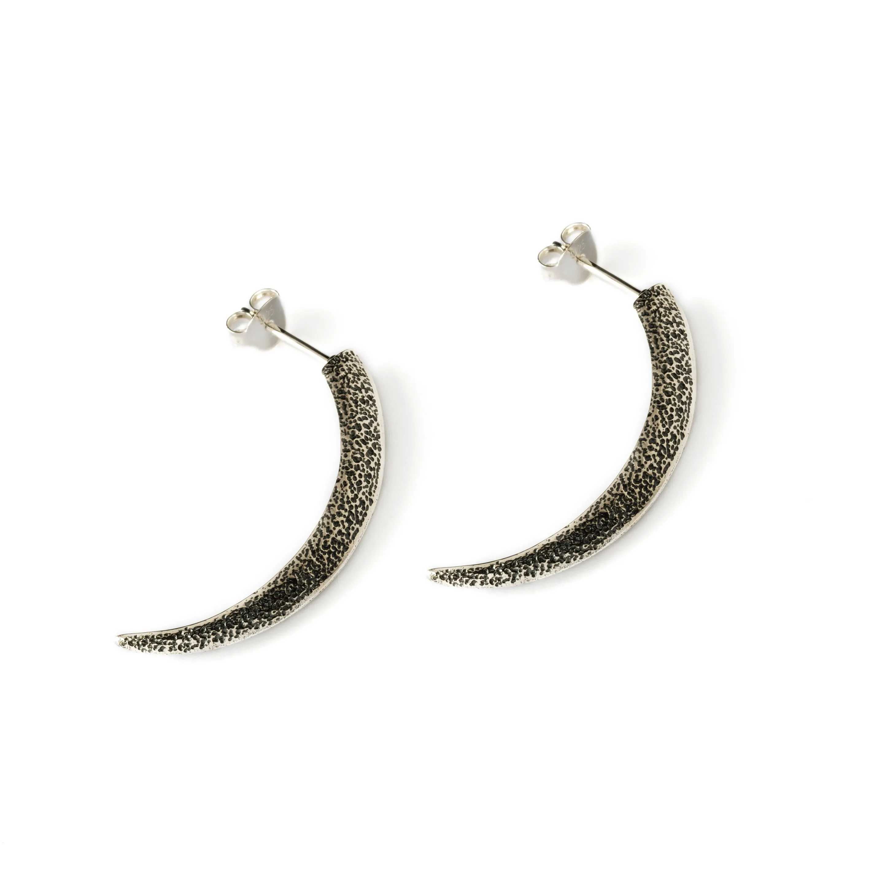 Oxidised Talon Earrings