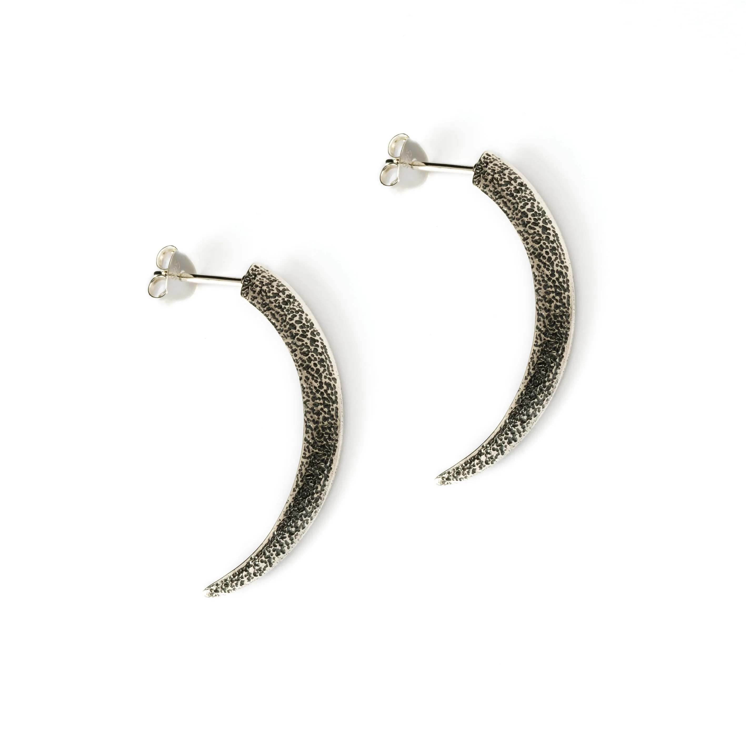 Oxidised Talon Earrings