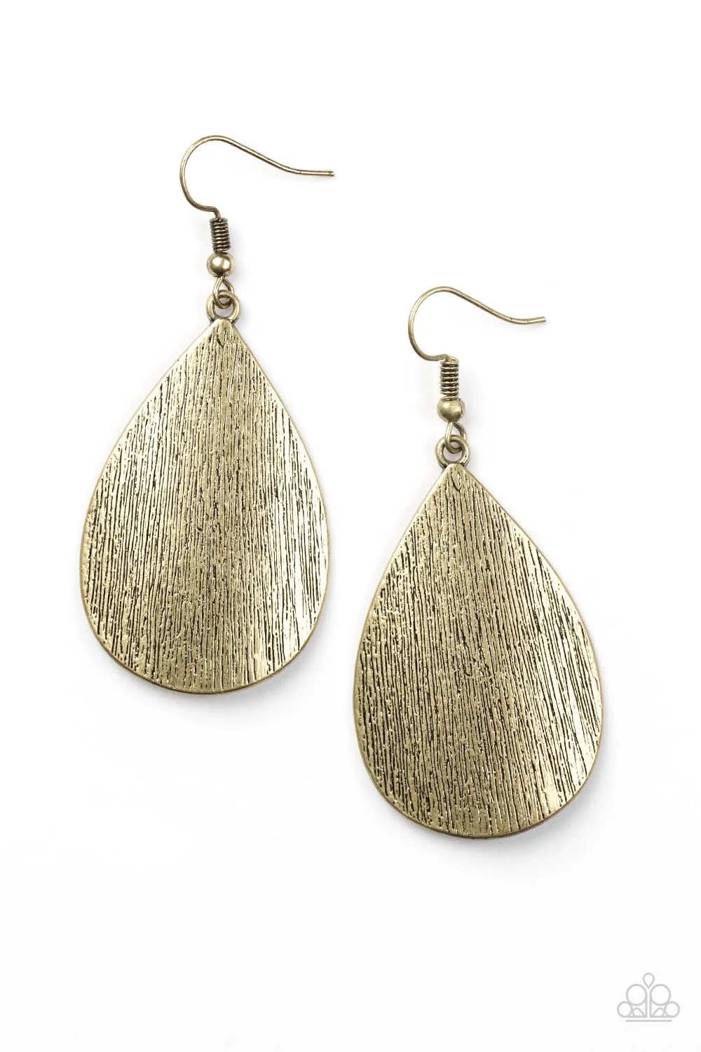 Paparazzi Earring ~ All Allure - Brass