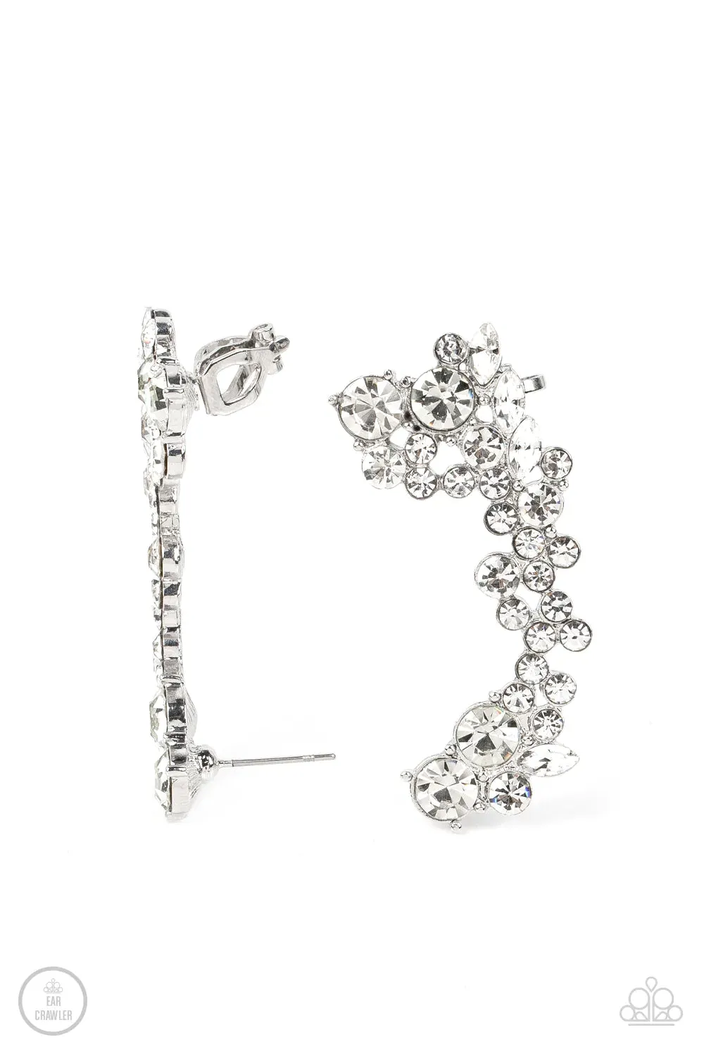 Paparazzi Earring ~ Astronomical Allure - White