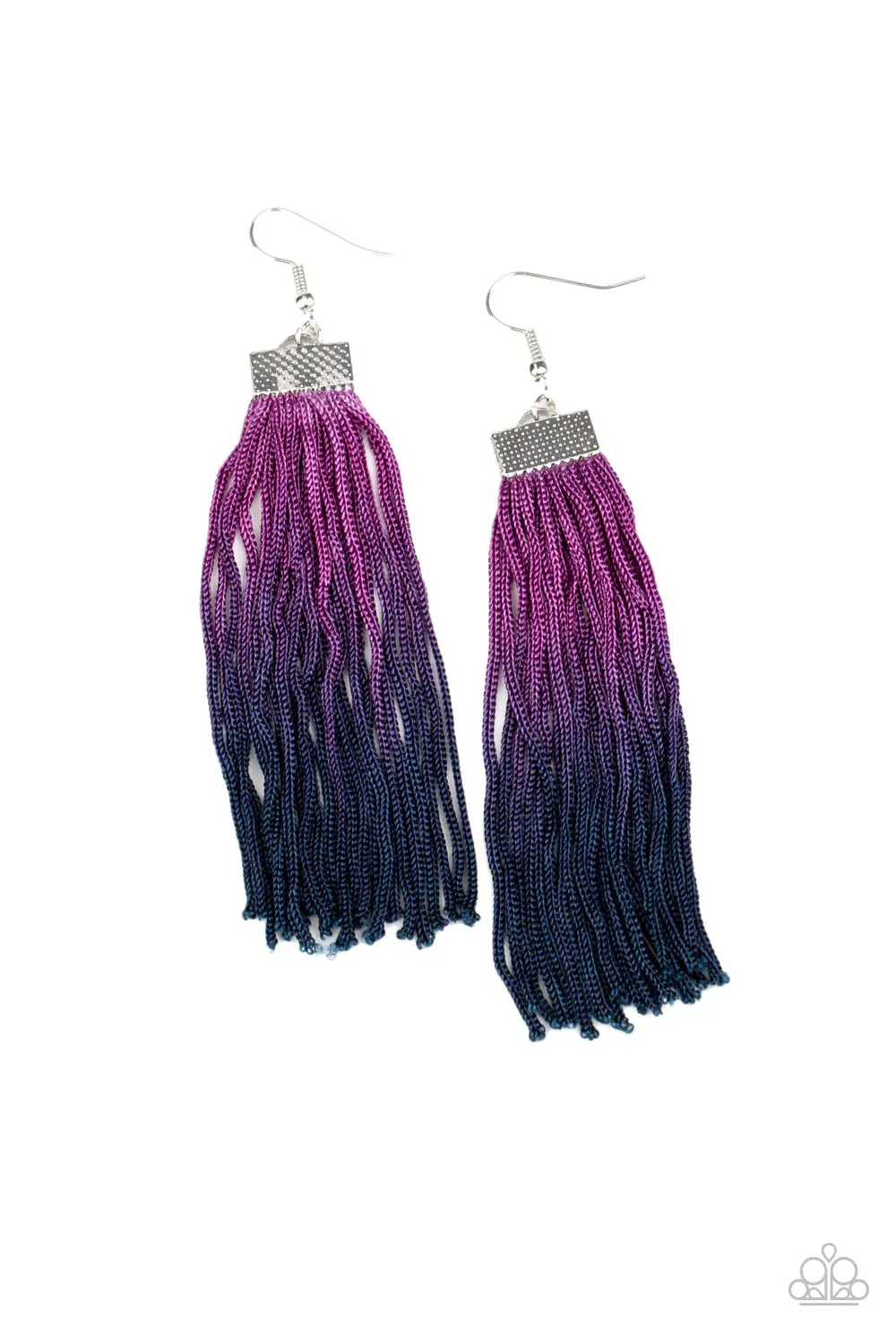 Paparazzi Earring ~ Dual Immersion - Purple