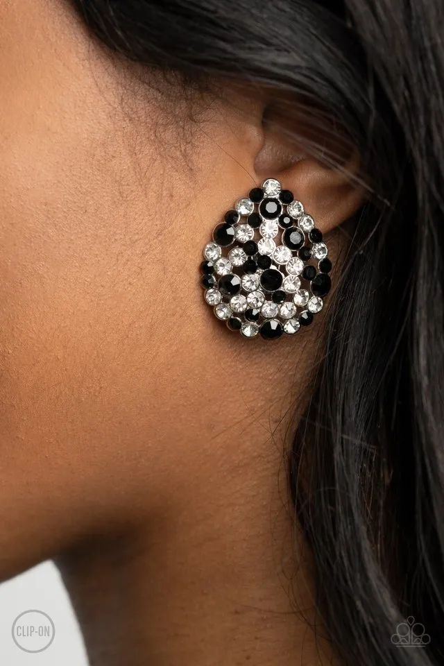 Paparazzi Earring ~ Elite League - Black