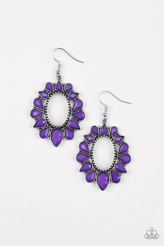 Paparazzi Earring ~ Fashionista Flavor - Purple