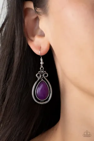 Paparazzi Earring ~ Mountain Mantra - Purple