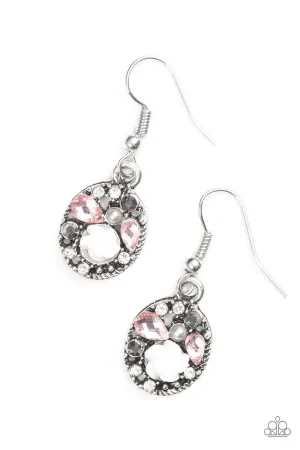 Paparazzi Earring ~ Pretty Perennial - Pink