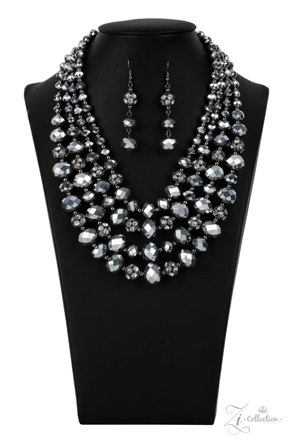 Paparazzi Influential 2021 Zi Collection Gunmetal Necklace