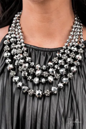 Paparazzi Influential 2021 Zi Collection Gunmetal Necklace