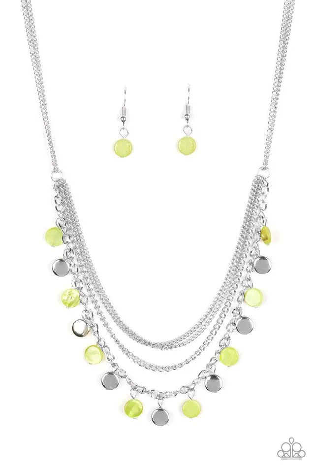 Paparazzi Necklace ~ Beach Flavor - Green