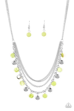 Paparazzi Necklace ~ Beach Flavor - Green