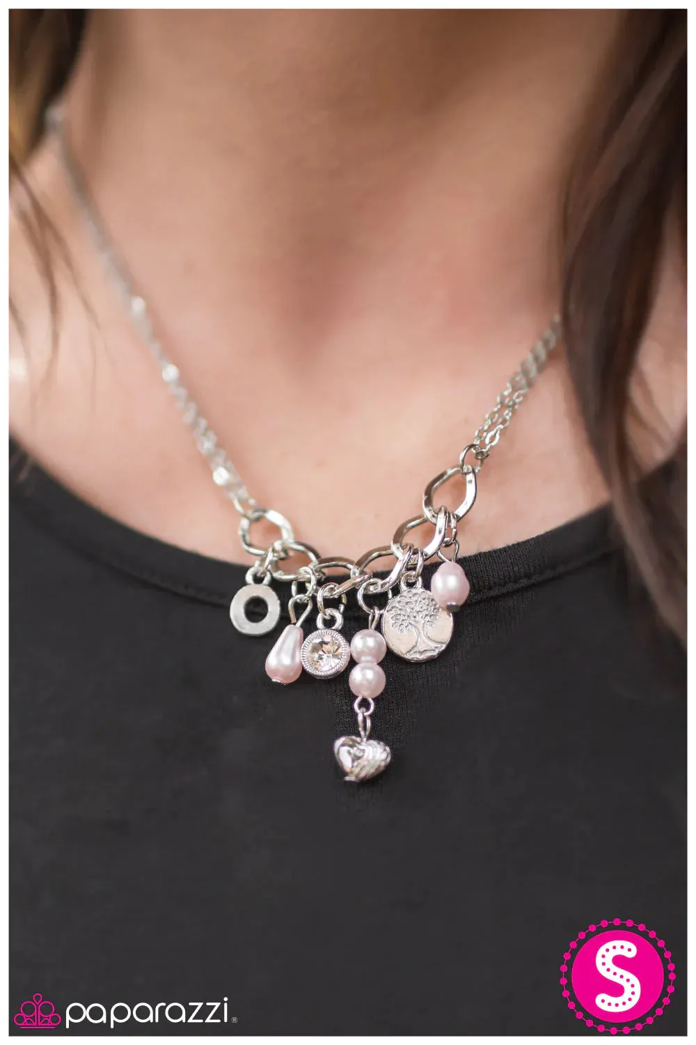 Paparazzi Necklace ~ Blissful Thinking - Pink