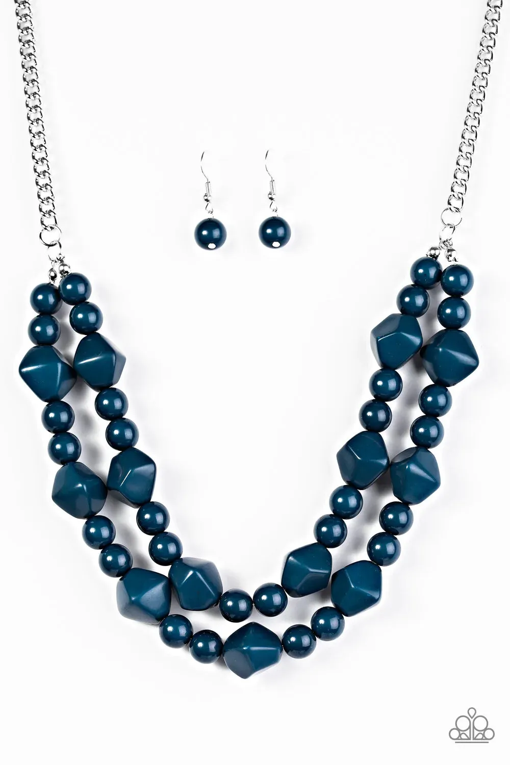 Paparazzi Necklace ~ Galapagos Glam - Blue