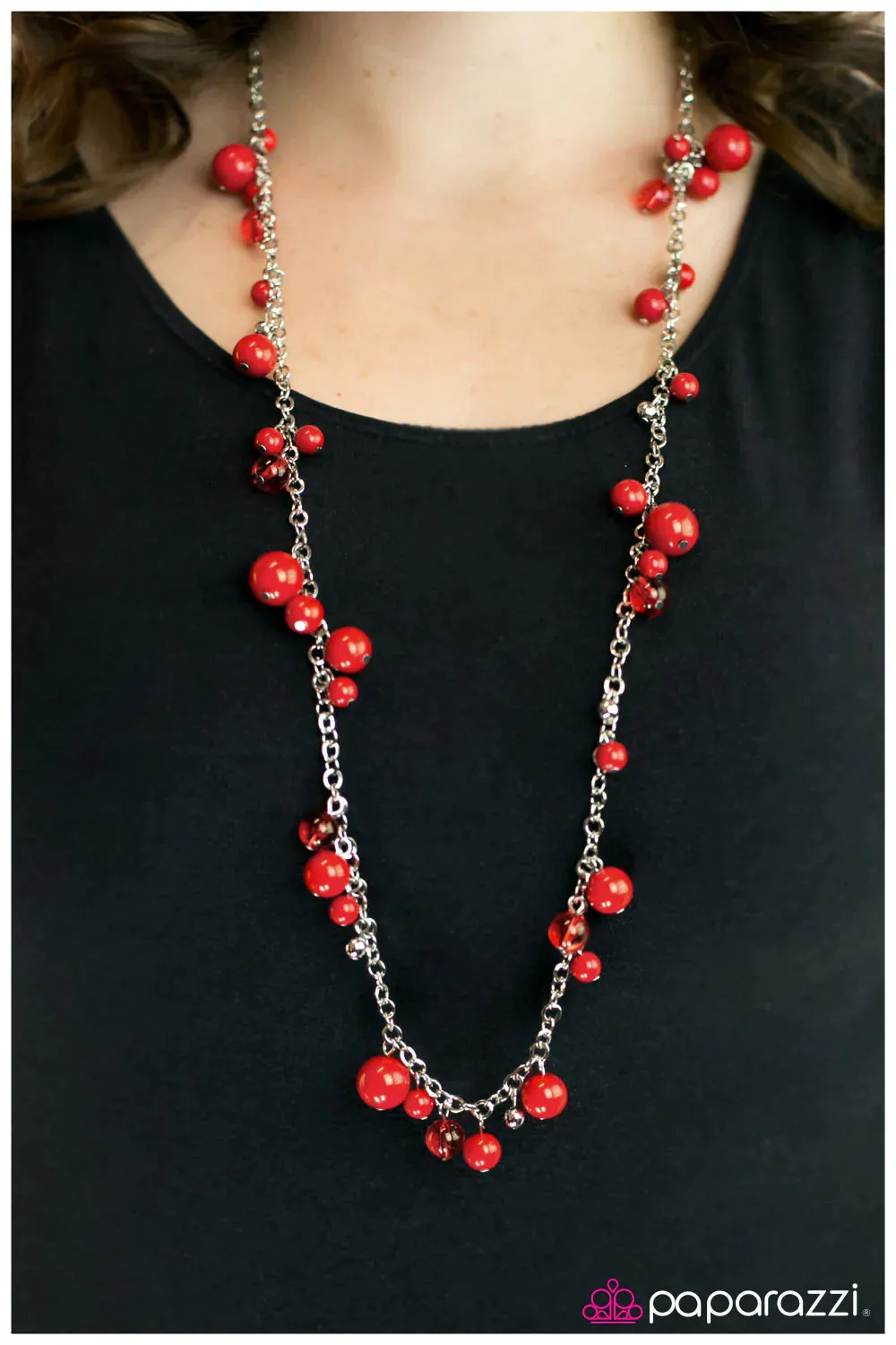 Paparazzi Necklace ~ Madame Bovary - Red