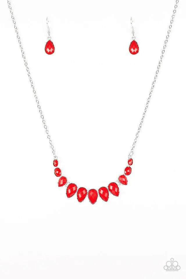 Paparazzi Necklace ~ Maui Majesty - Red