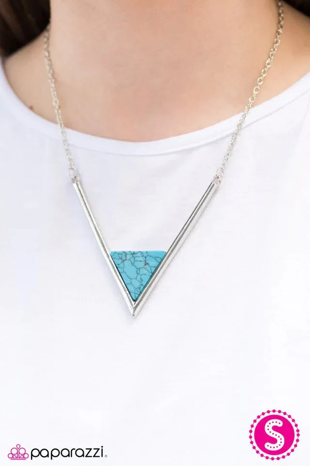 Paparazzi Necklace ~ Mesa Marvel - Blue