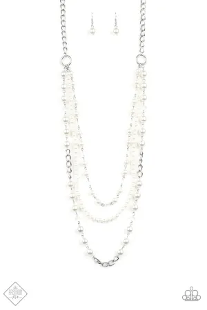 Paparazzi Necklace ~ New York City Chic  - White