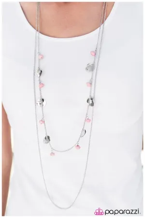 Paparazzi Necklace ~ The Hustle - Pink