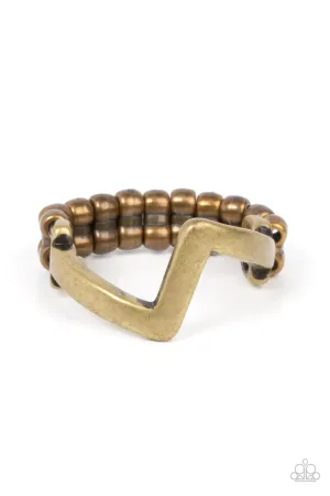 Paparazzi Ring ~ Global Shock - Brass