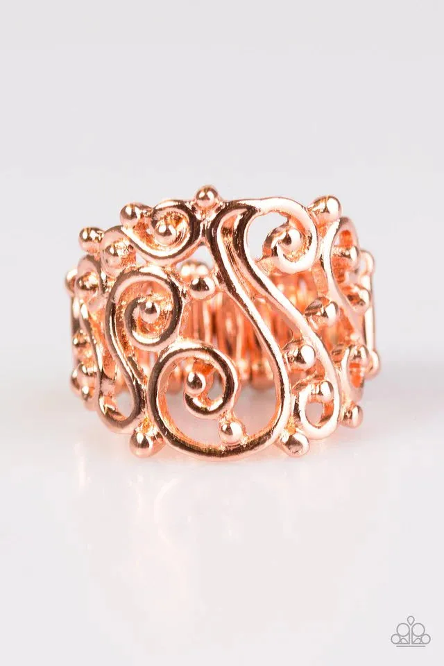 Paparazzi Ring ~ REGAL Advice - Copper