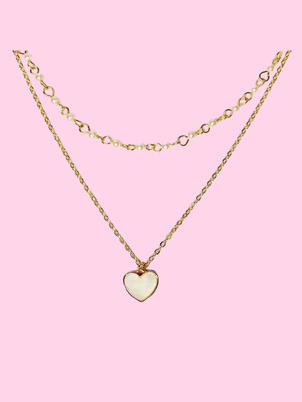 Pearl Heart Necklace