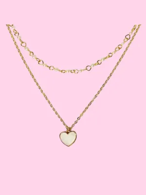 Pearl Heart Necklace