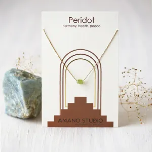 Peridot Stone Necklace