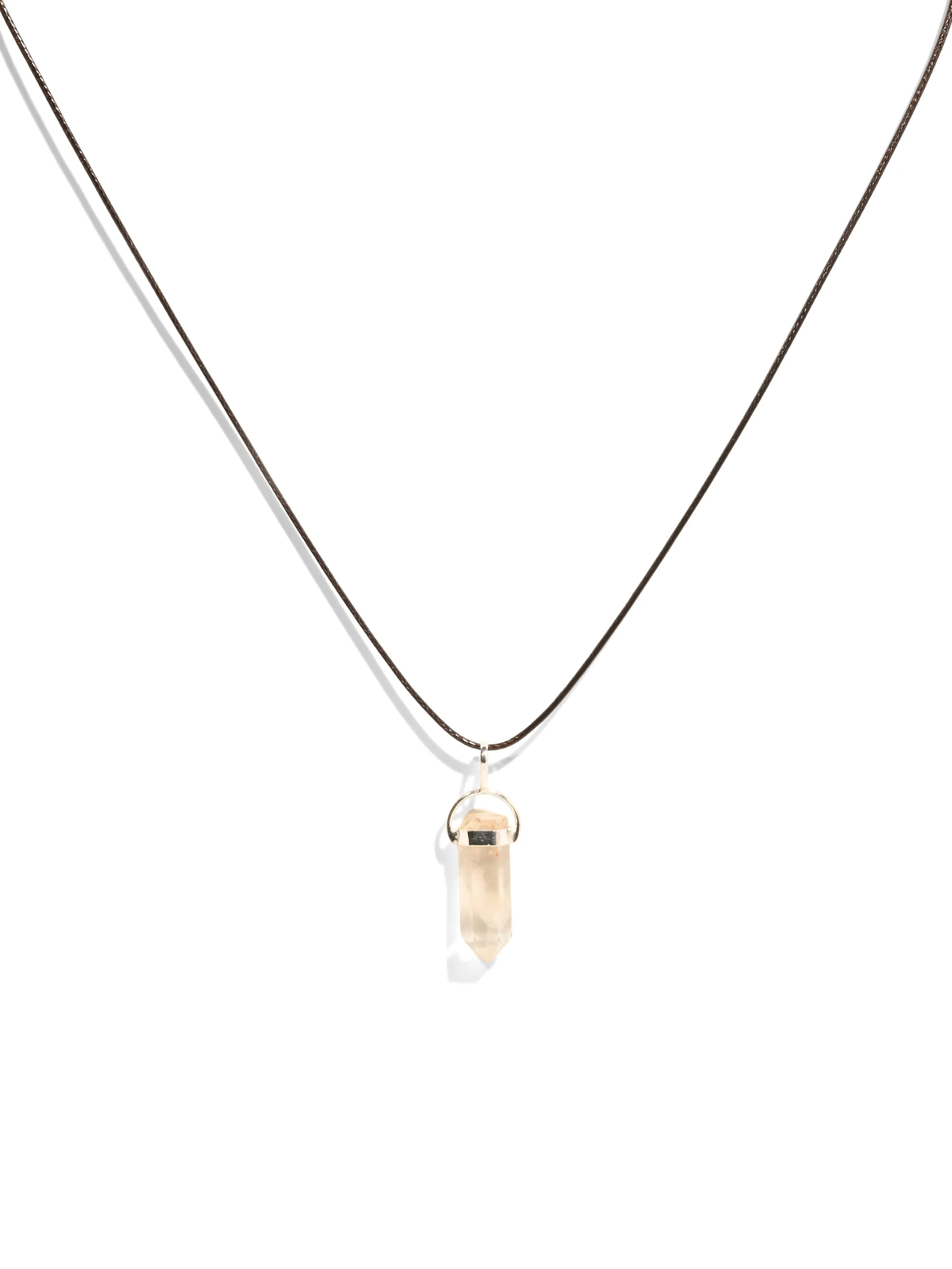 Phantom Quartz Pendant Necklace