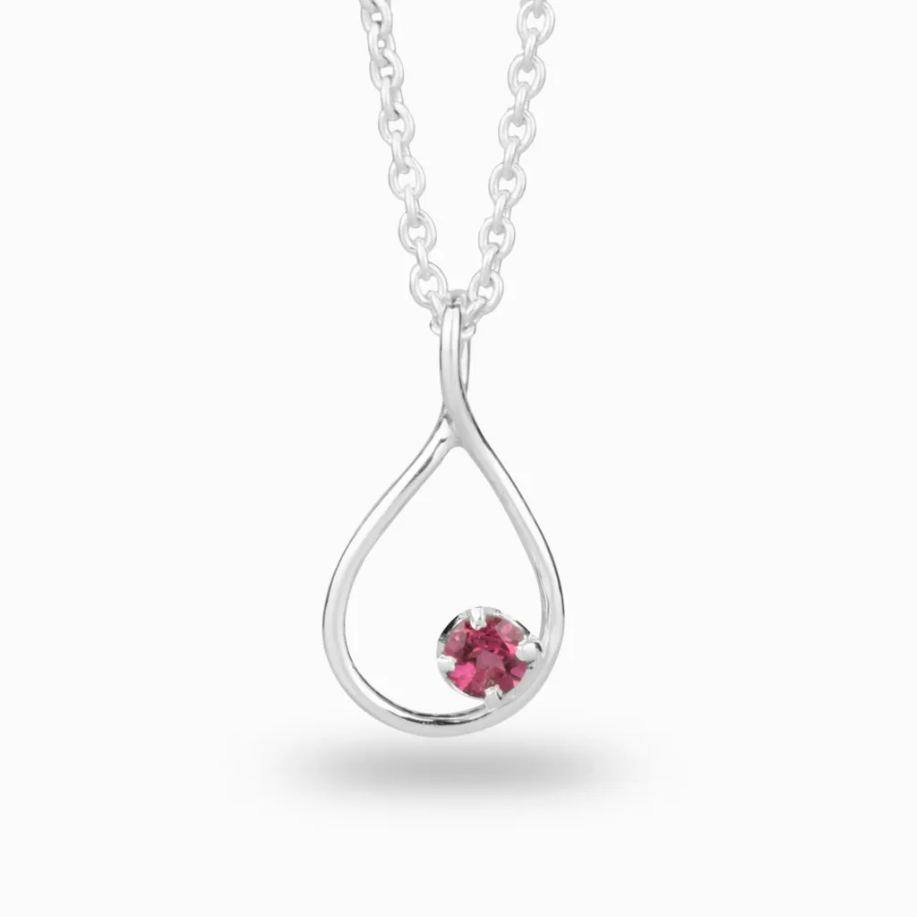 Pink Sapphire Necklace