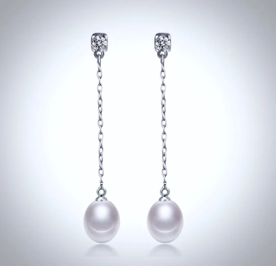 "Dolly" - Freshwater Pearl and Sterling Silver Bridal Earrings