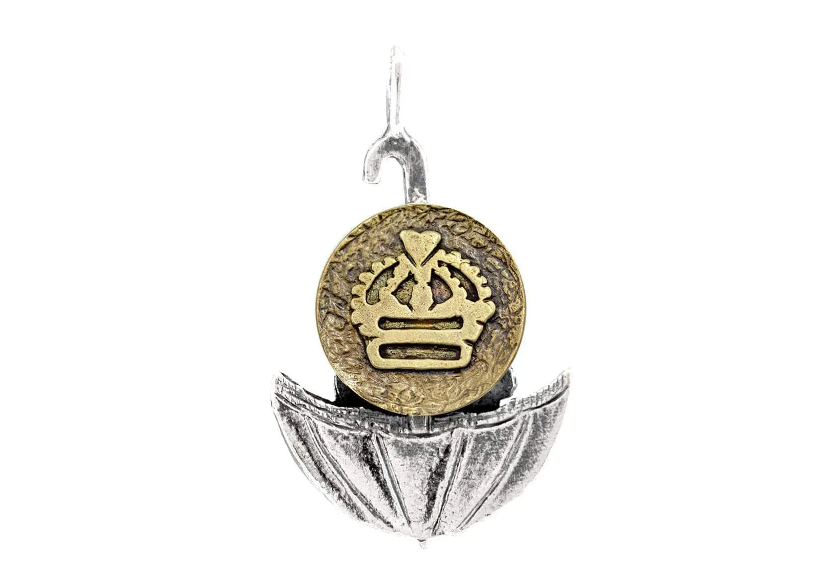 Regal Crown Medallion of Israel Necklace