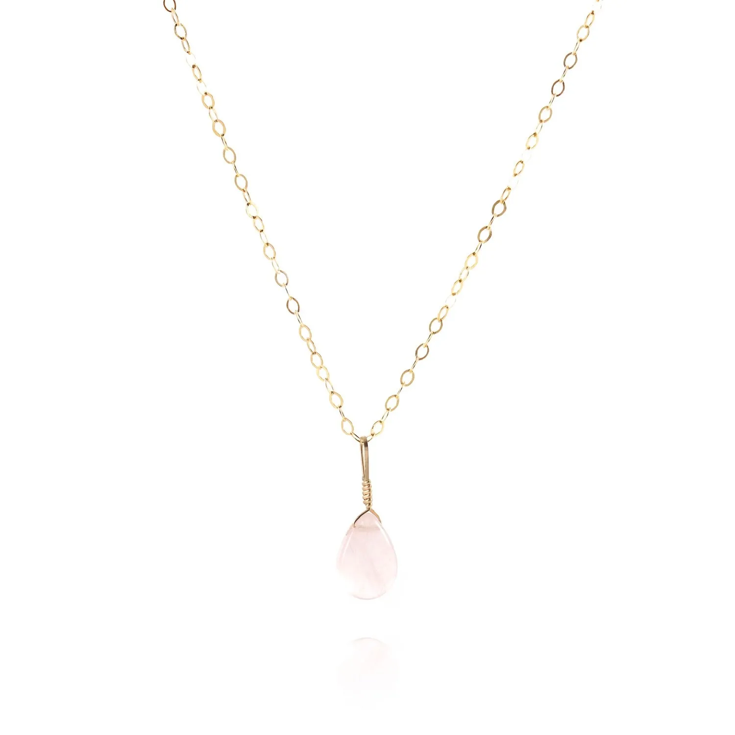 Rose Quartz Simple Necklace