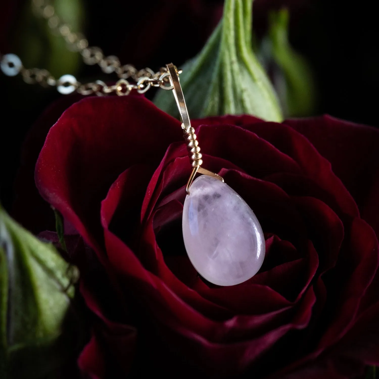 Rose Quartz Simple Necklace