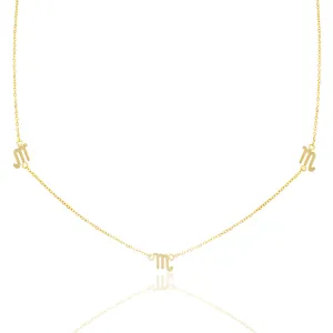 Scorpio Necklace - Yellow Gold