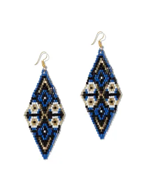 Seed Bead Kite Drop Earring