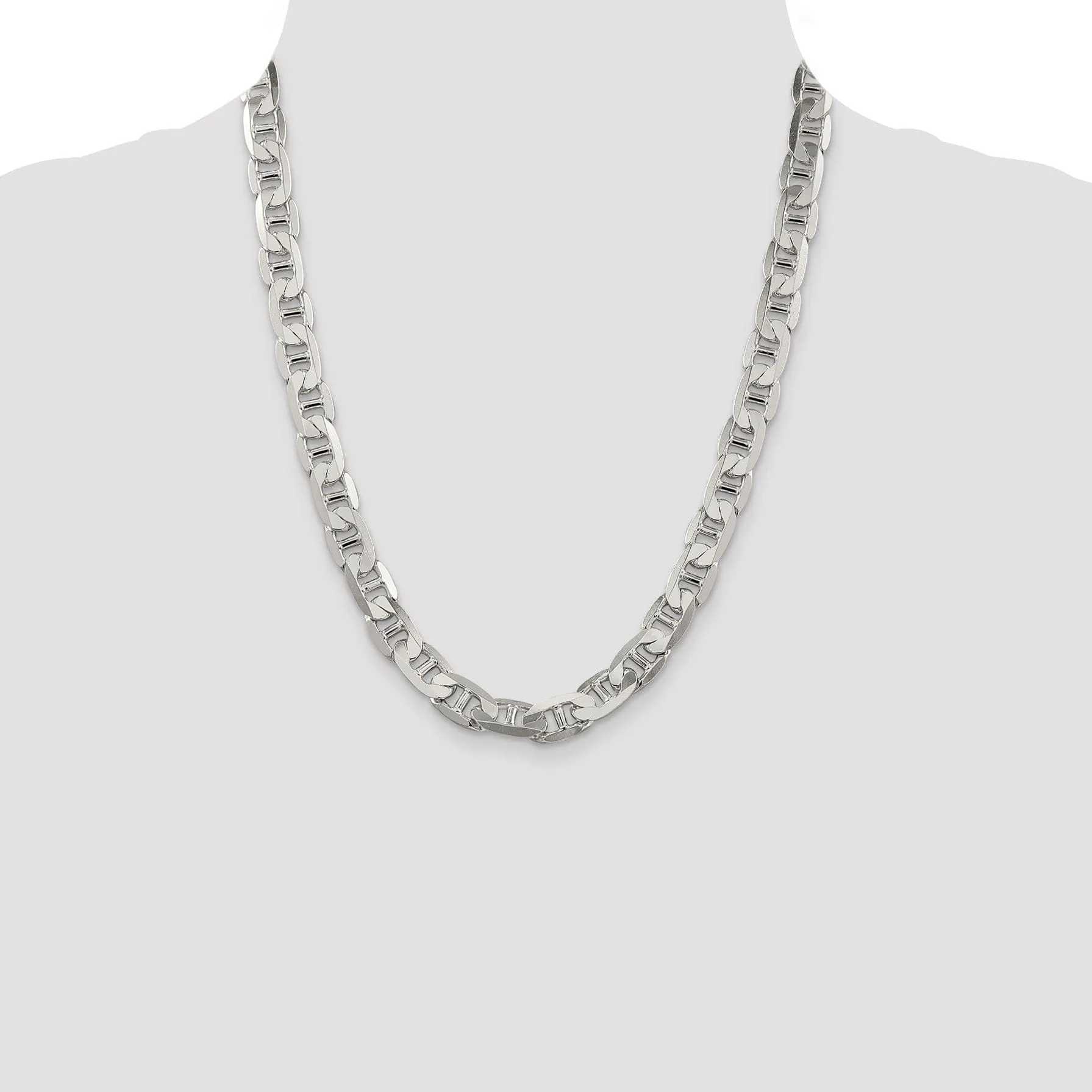 Silver Polished 9.50-mm Anchor Chain