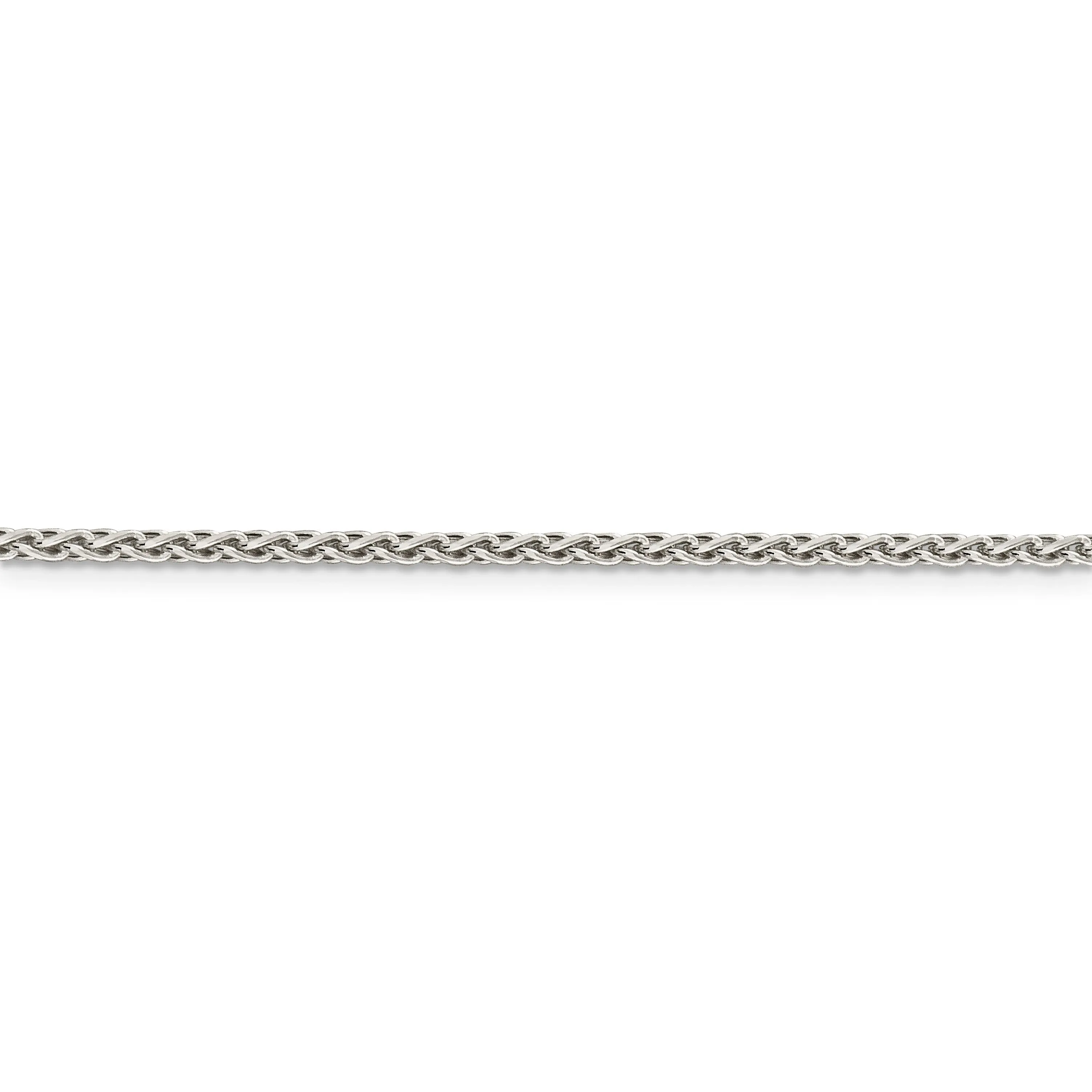 Silver Polished D.C 2.00-mm Solid Spiga Chain