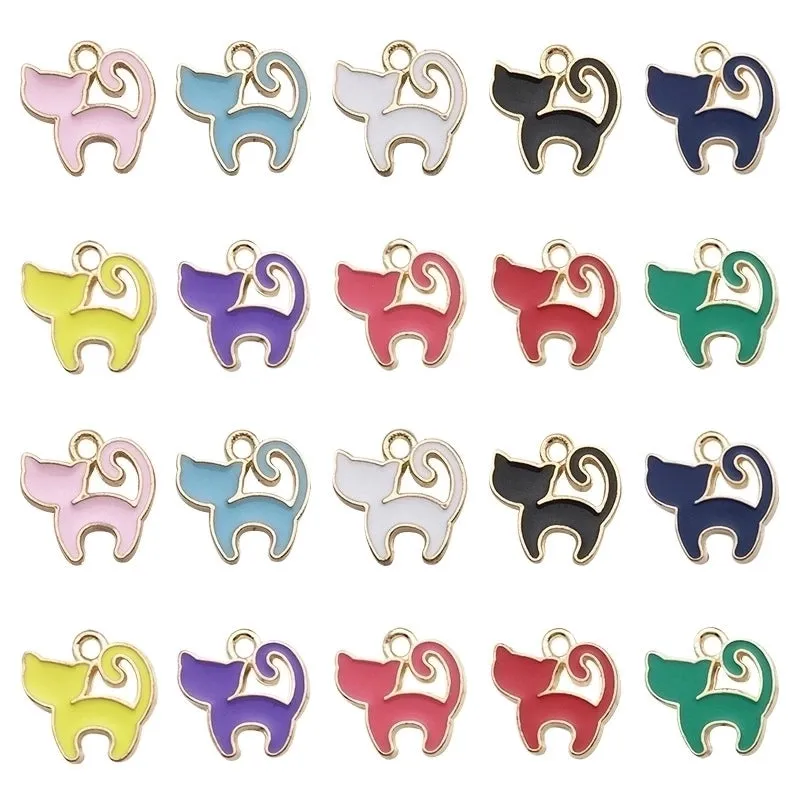 Simple Style Cat Alloy Enamel Jewelry Accessories