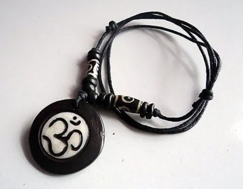 Spiritual OM Bone Necklace