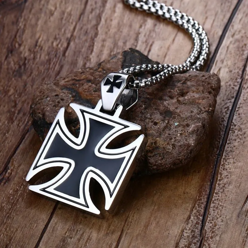 Square Cross Necklace