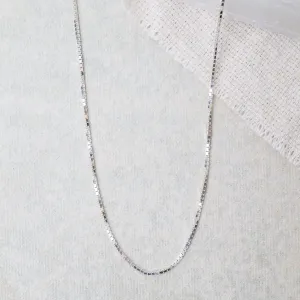 Sterling Silver Box Chain 24"