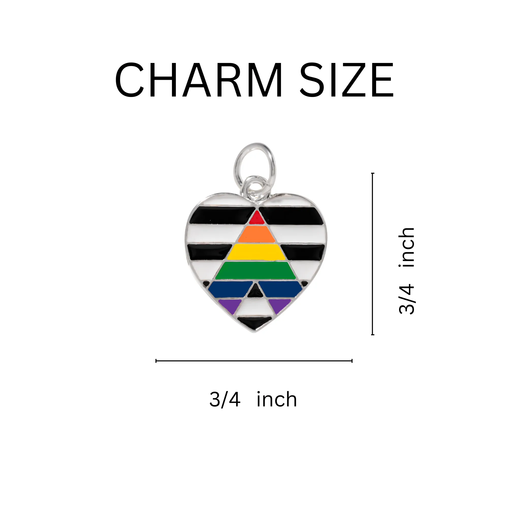 Straight Ally Flag Rectangle Necklaces